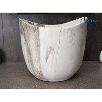 Раковина Gid Creativo Mnc9303 54479, 36 см, фаянс, с донным клапаном, под камень матовая