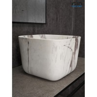 Раковина Gid Creativo Mnc9301 54480, 36 см, фаянс, под камень матовый