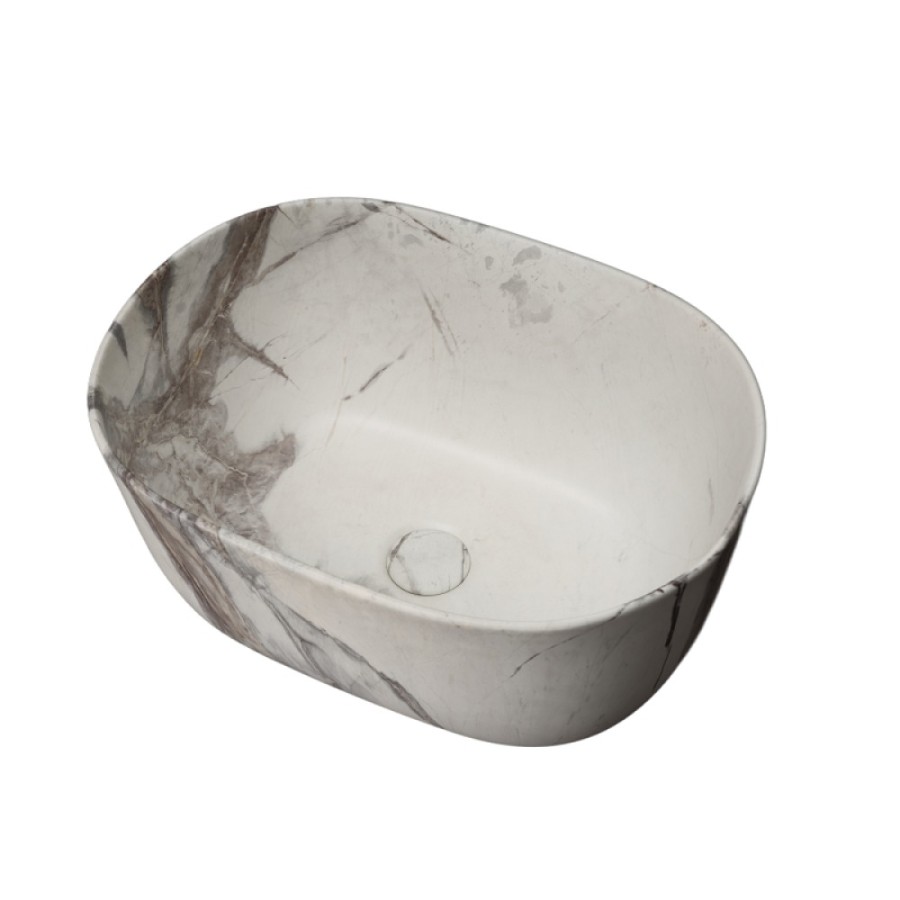 Раковина Gid Creativo Mnc9302 54481, 45 см, фаянс, под камень матовая