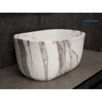 Раковина Gid Creativo Mnc9302 54481, 45 см, фаянс, под камень матовая