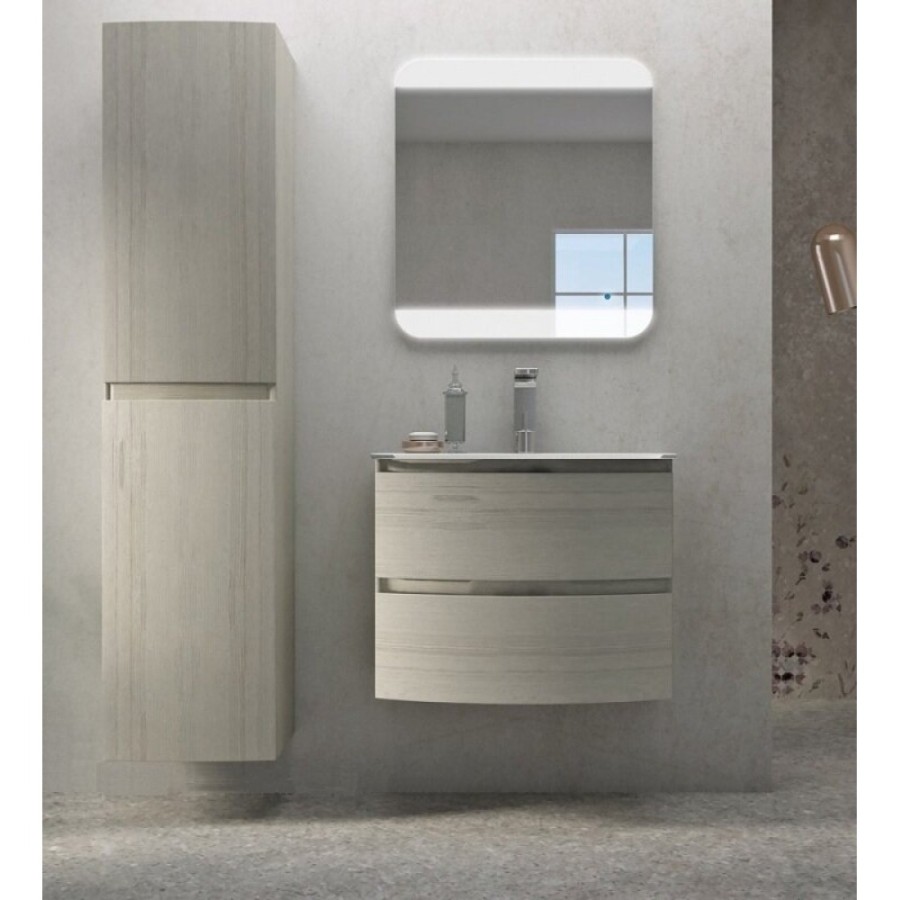 Тумба под раковину Cezares Vague 54847 69 см подвесная, цвет rovere sbiancato