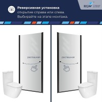 Душевая дверь RGW Dolphin TN-03B, 54930309-14, 90 см, стекло прозрачное, профиль черный