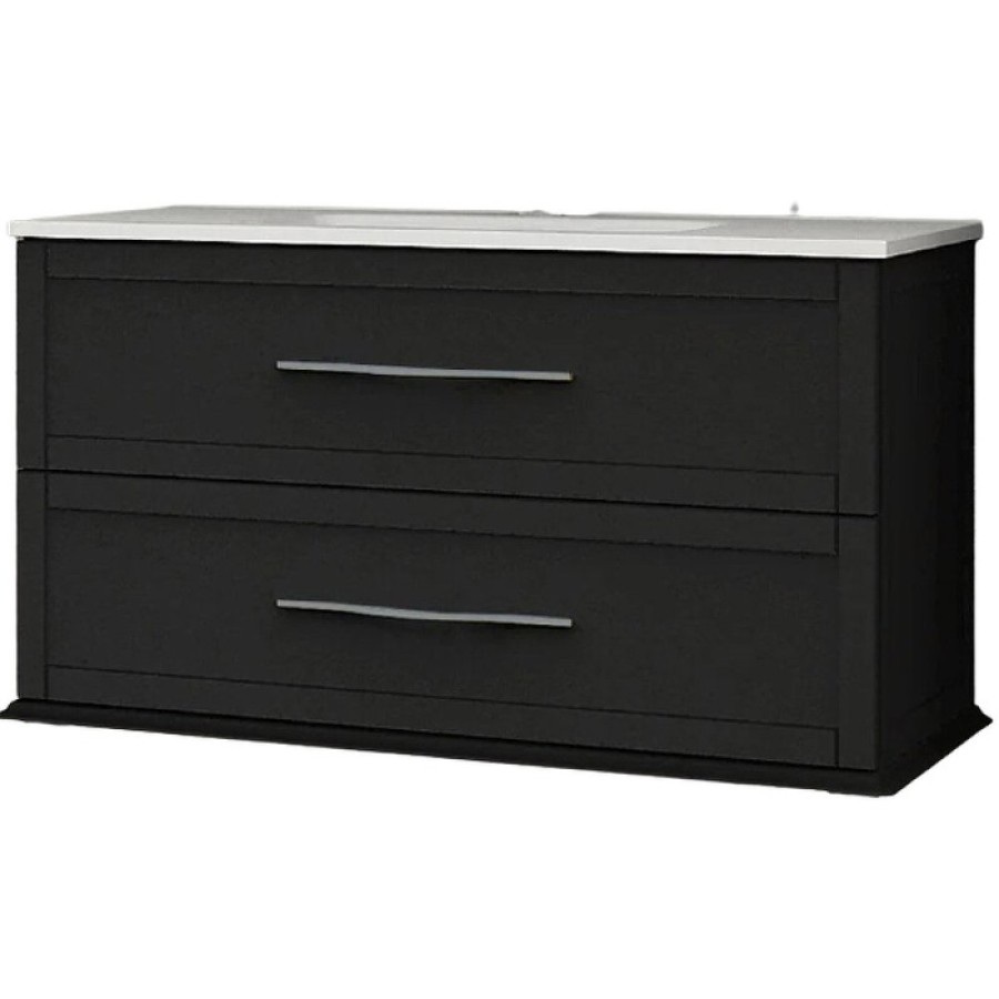 Тумба под раковину Cezares Tiffany 54949, 75 см, подвесная, nero grafite