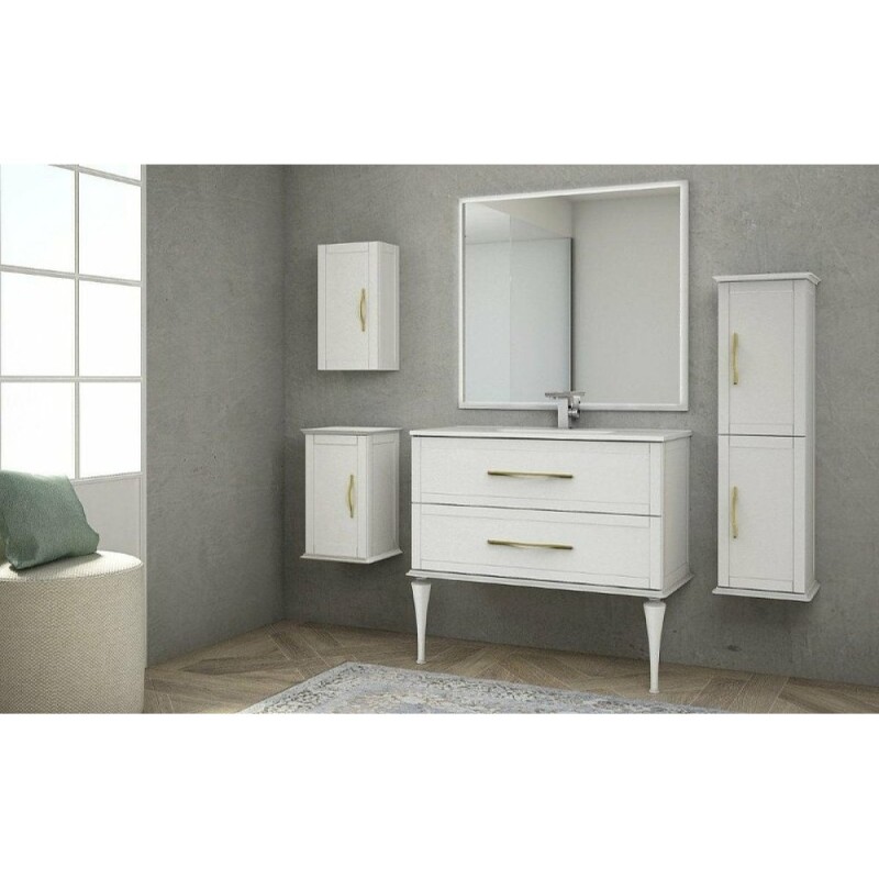Тумба под раковину Cezares Tiffany 54951, 100 см, подвесная, bianco opaco