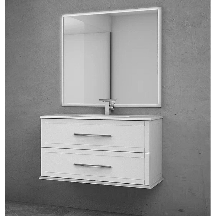 Тумба под раковину Cezares Tiffany 54951, 100 см, подвесная, bianco opaco