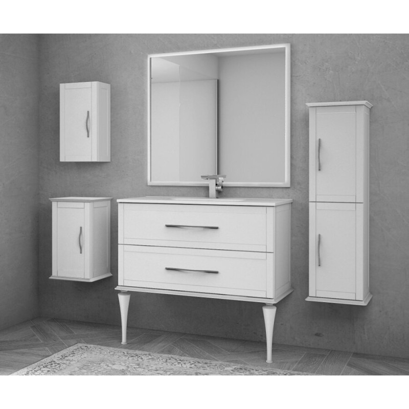 Пенал Cezares Tiffany 54963, 35 см, подвесной, bianco opaco