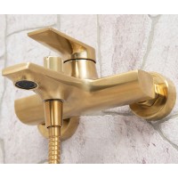 Смеситель WasserKRAFT Aisch 5501 для ванны и душа, PVD-покрытие, матовое золото