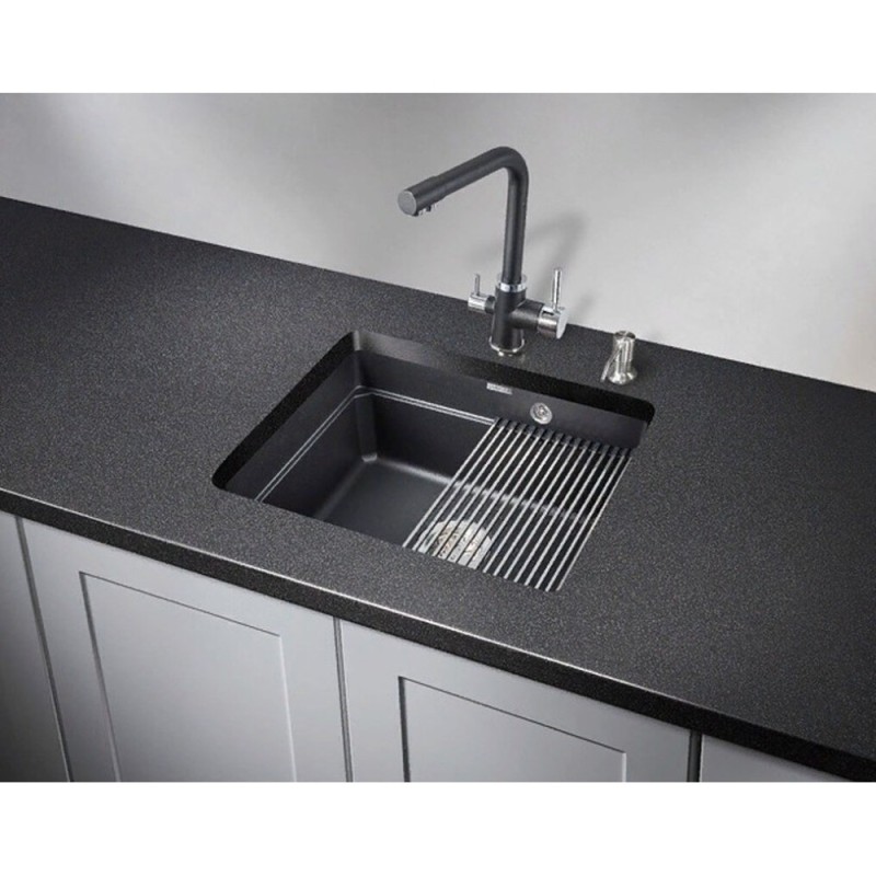 Кухонная мойка Granula Kitchen Space 55 см, шварц