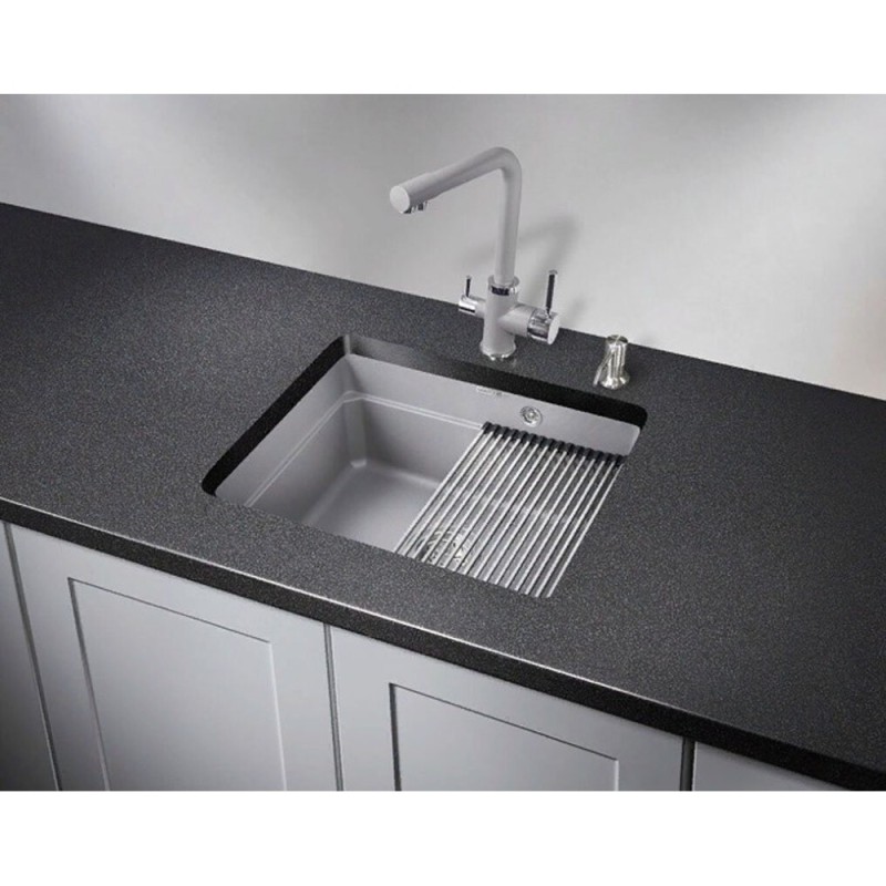 Кухонная мойка Granula Kitchen Space 55 см, алюминиум
