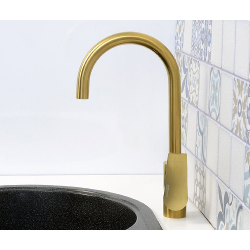 Смеситель WasserKRAFT 5507 для кухонной мойки, PVD-покрытие, матовое золото