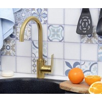 Смеситель WasserKRAFT 5507 для кухонной мойки, PVD-покрытие, матовое золото
