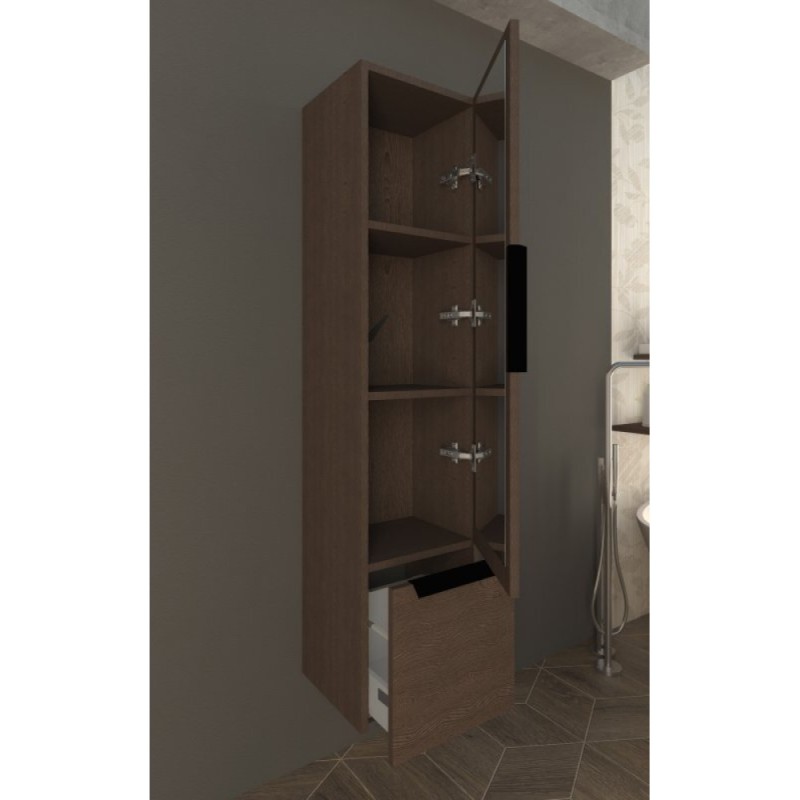 Шкаф-пенал для тумбы Cezares Urban, 55182, 35 см, цвет Frassino scuro