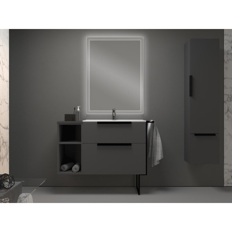 Шкаф-пенал для тумбы Cezares Urban, 55184, 35 см, цвет Grigio opaco