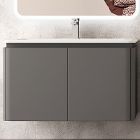 Тумба под раковину Cezares Stylus 55229, 95 см, подвесная, серый