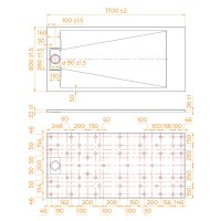 Душевой поддон RGW TUS-178W 553702817-01, 80 х 170 см, прямоугольный, стеклопластик, цвет белый