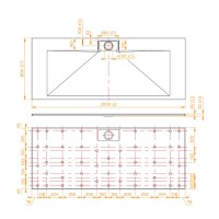 Душевой поддон RGW TKS-208W 553802820-01, 80 х 200 см, прямоугольный, стеклопластик, цвет белый