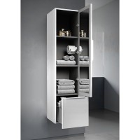 Пенал Cezares Premium 55501, 35 см, подвесной, белый