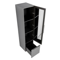 Пенал Cezares Premium 55504, 35 см, подвесной, серый