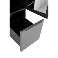 Пенал Cezares Premium 55504, 35 см, подвесной, серый