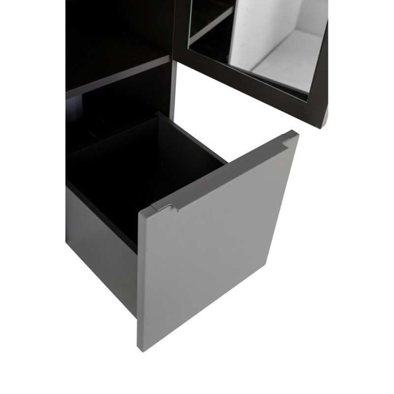 Пенал Cezares Premium 55504, 35 см, подвесной, серый