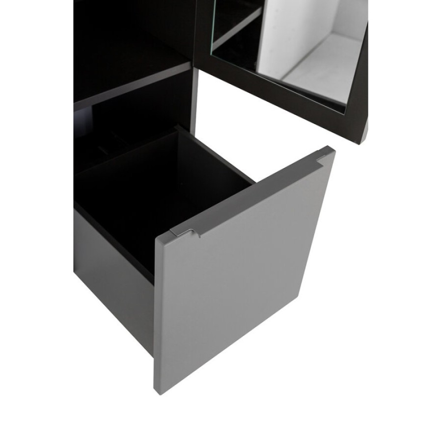 Пенал Cezares Premium 55504, 35 см, подвесной, серый