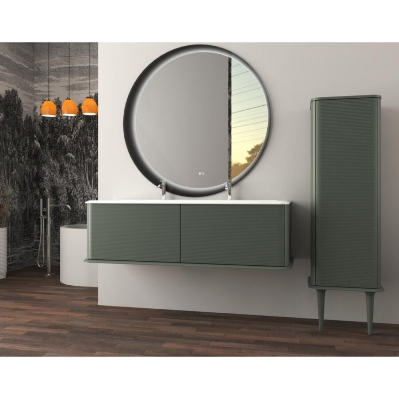 Пенал Cezares Idra 55818, 50 см, подвесной, Verde Opaco