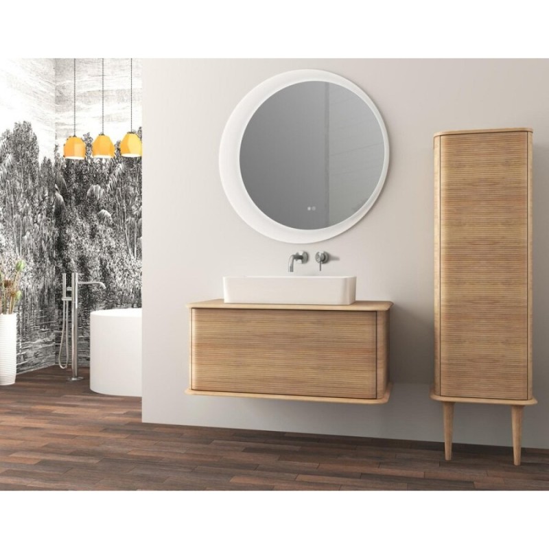 Пенал Cezares Idra 55821, 50 см, подвесной, Rovere Tabacco
