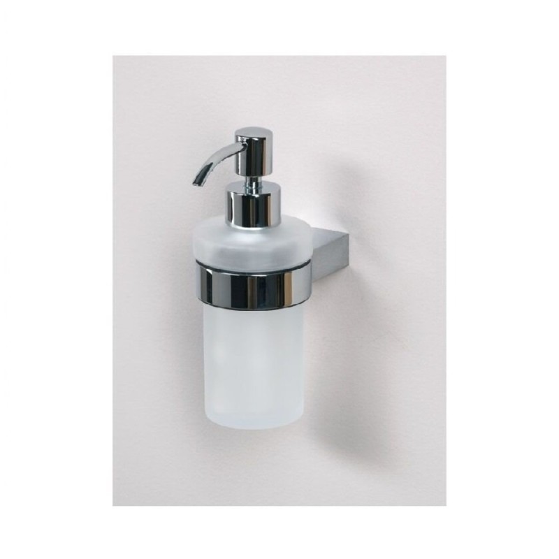 Дозатор для мыла с держателем Aquanet 5681-J, хром (187066)