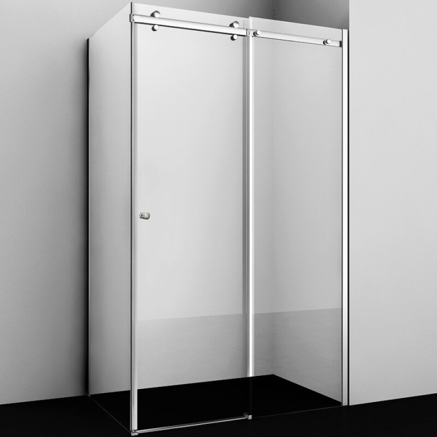 Душевой уголок WasserKRAFT Vils 56R07, 120 х 90 см, стекло прозрачное, профиль хром