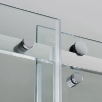 Душевая дверь в нишу WasserKRAFT Vils 56R 56R12, 100 х 200 см, профиль серебристый, стекло прозрачное