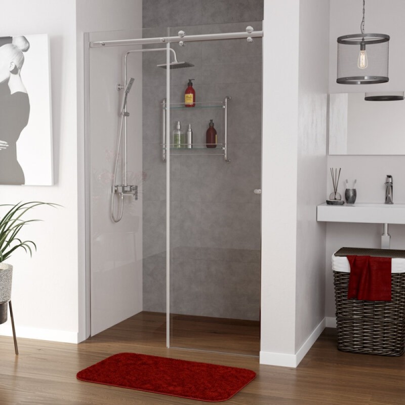 Душевая дверь в нишу WasserKRAFT Vils 56R 56R13, 110 х 200 см, профиль серебристый, стекло прозрачное