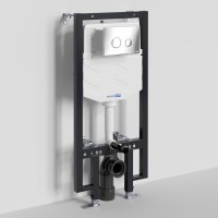 Инсталляция для унитаза WasserKraft Vils 56TLT.010.ME.CH01, механическая клавиша хром