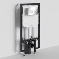 Инсталляция для унитаза WasserKraft Vils 56TLT.010.ME.BN01, механическая клавиша никель