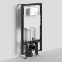 Инсталляция для унитаза WasserKraft Vils 56TLT.010.ME.CH02, механическая клавиша хром