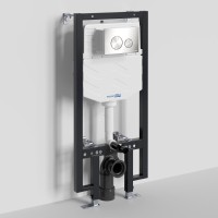 Инсталляция для унитаза WasserKraft Vils 56TLT.010.ME.BN02, механическая клавиша никель