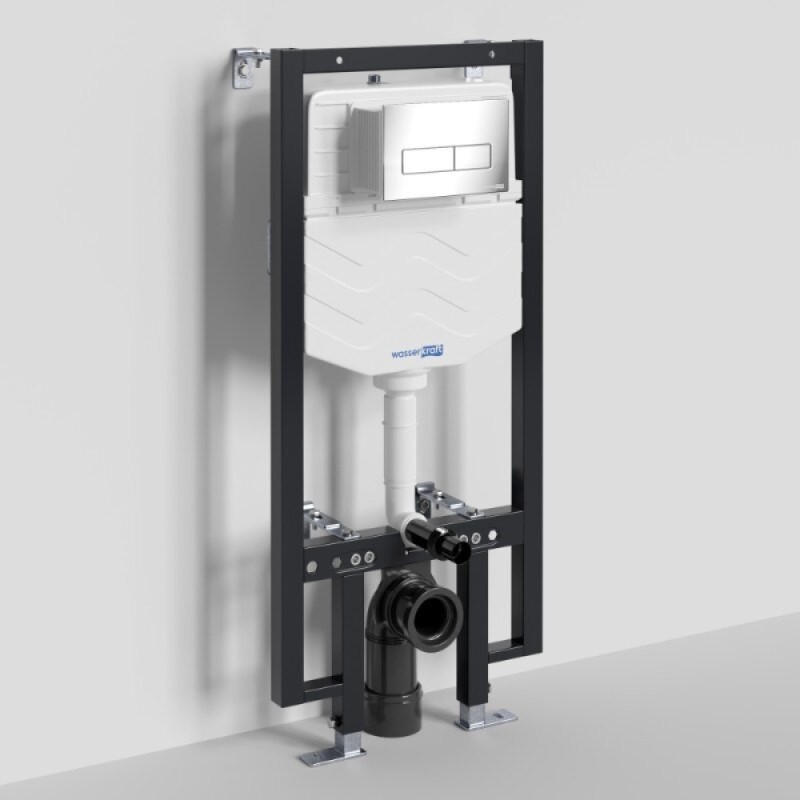 Инсталляция для унитаза WasserKraft Vils 56TLT.010.ME.CH03, механическая клавиша хром