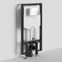 Инсталляция для унитаза WasserKraft Vils 56TLT.010.ME.BN03, механическая клавиша никель