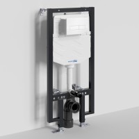 Инсталляция для унитаза WasserKraft Vils 56TLT.010.ME.WH03, механическая клавиша белая