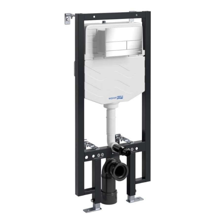 Инсталляция для унитаза WasserKraft Vils 56TLT.010.ME.CH04, механическая клавиша хром