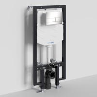 Инсталляция для унитаза WasserKraft Vils 56TLT.010.ME.BN04, механическая клавиша никель