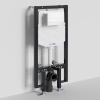Инсталляция для унитаза WasserKraft Vils 56TLT.010.ME.WH04, механическая клавиша белая