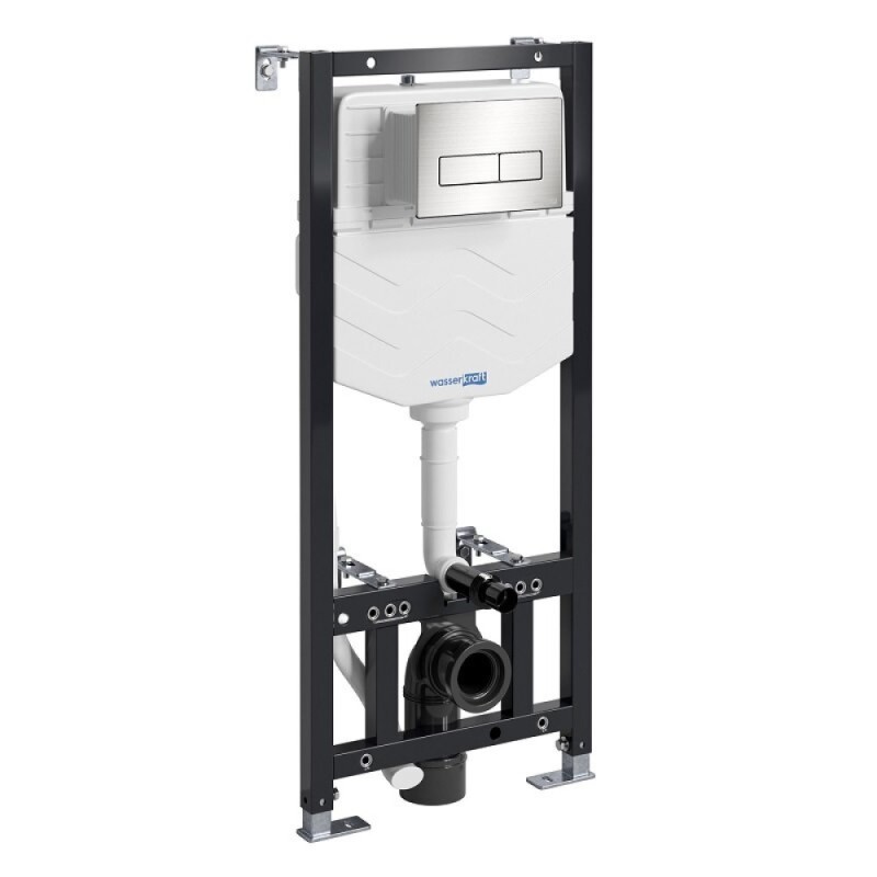 Инсталляция WasserKRAFT 56TLT.010.ME.BN03.H002, с подвесным безободковым унитазом Mindel, крышка микролифт, клавиша никель