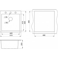 Кухонная мойка Granula ST-5803 5803bt, базальт