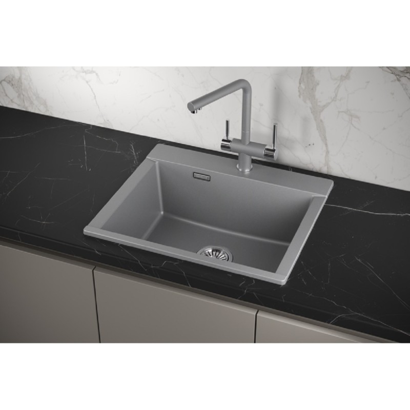 Кухонная мойка Granula Estetica ES-5804 5804, Алюминиум, алюминиум