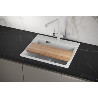 Кухонная мойка Granula Estetica ES-5804 5804, Арктик, арктик (белый)