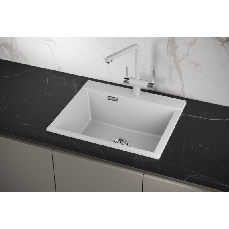 Кухонная мойка Granula Estetica ES-5804 5804, Арктик, арктик (белый)