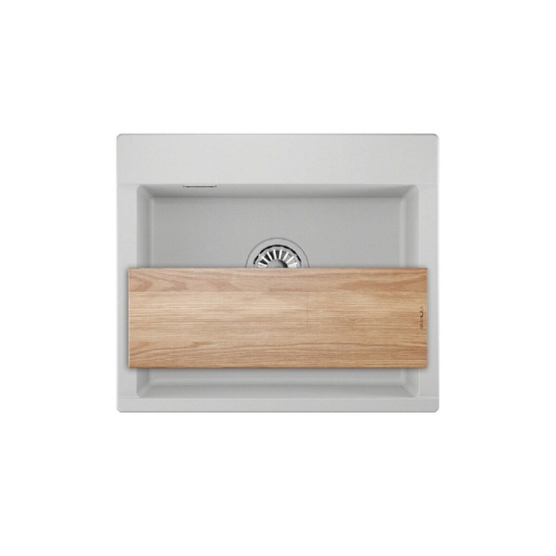 Кухонная мойка Granula Estetica ES-5804 5804, Арктик, арктик (белый)
