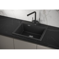 Кухонная мойка Granula Estetica ES-5804 5804, Чёрный, чёрный