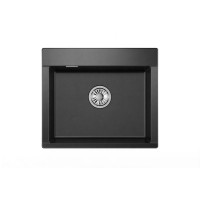 Кухонная мойка Granula Estetica ES-5804 5804, Шварц, шварц (чёрный металлик)