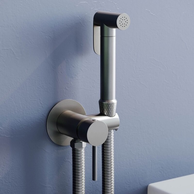 Гигиенический душ RGW Shower Panels 211-Gr, 581408211-11, со смесителем, серый